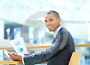 Portrait of a happy African American entrepreneur