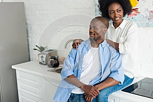 portrait of happy african american woman