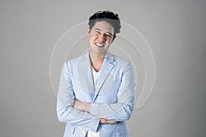 Portrait of a happy Asian business man