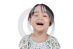 Portrait of happy Asian chinese little girl