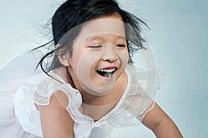 Portrait Of happy asian cute Girl