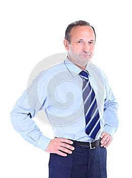 Portrait of a happy businessman smiling