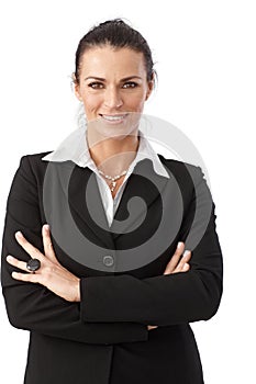 Portrait of happy businesswoman