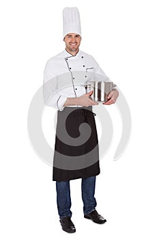 Portrait of happy chef