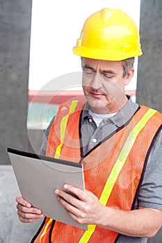 Portrait of a happy construction worker