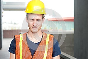 Portrait of a happy construction worker