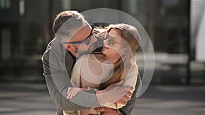 Portrait of happy daughter with his father. They are having a lot of fun because today is fathers day.