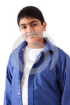 Portrait of a happy east indian teenager