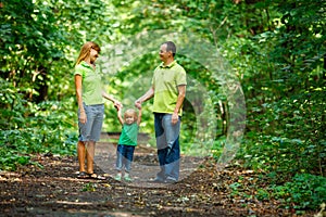 Portrait of Happy Family In Park