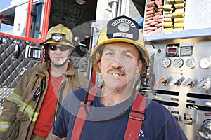 Portrait Of A Happy Fire Worker