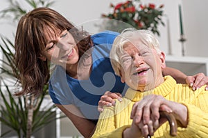 Portrét šťastný babička její 
