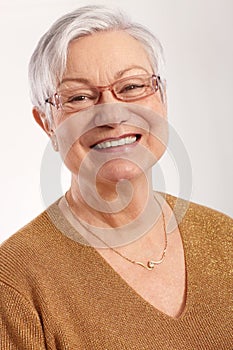 Portrait of happy granny