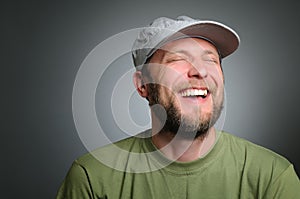 Portrait of a really happy man