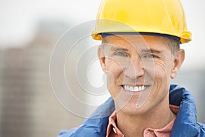 Portrait Of Happy Manual Worker