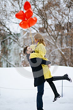 Portrait of happy married couple celebrating anniversary