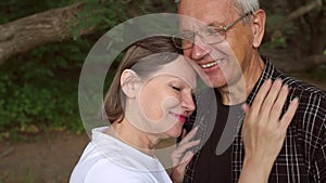 Portrait of a happy Mature couple outdoors.