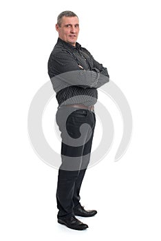 Portrait of a happy mature man isolated