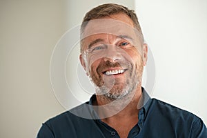 Portrait of happy mature man smiling