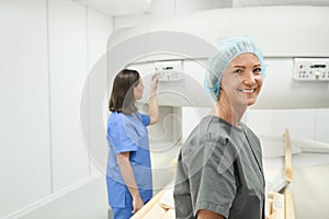 Portrait Of Happy Mature Woman Smiling As Patient In Clinic