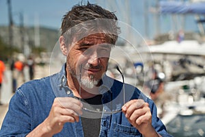 Portrait of happy mid adult man with confident smile