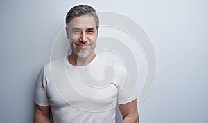 Portrait of happy mid adult man with confident smile