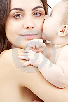 Ritratto Contento madre un bambino 
