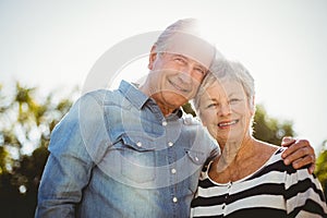 Portrait of happy senior couple