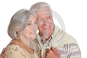 Portrait of happy senior couple holding hands
