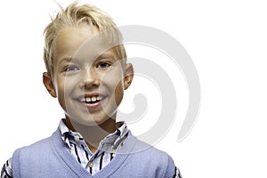 Portrait of happy smiling child (boy)