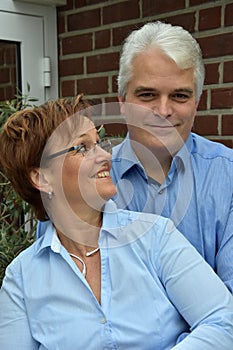 Portrait of happy  smiling couple