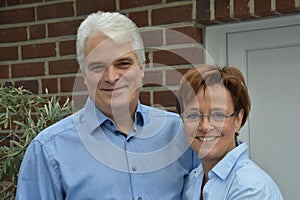 Portrait of happy  smiling couple