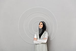 Portrait of a happy young arabian woman