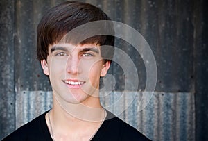 Portrait of a happy young man.