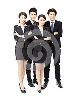 Portrait Of happy Young successful Business team