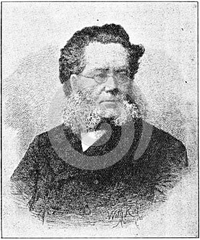 Portrait of Henrik Johan Ibsen photo