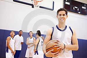 Portrait Of High School Basketball Player