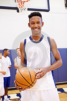 Portrait Of High School Basketball Player