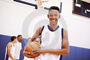 Portrait Of High School Basketball Player