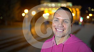 Portrait of Hispanic ethnicity young man. Close-up portrait of a young male. Close up portrait happy young man smiling
