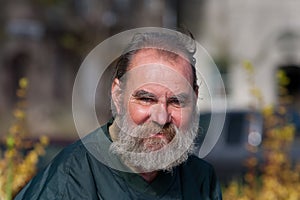 Portrait Homeless Man