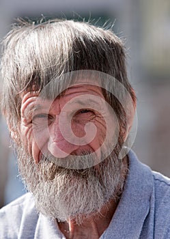 Portrait Homeless Man