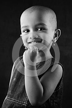 Portrait of an Indian girl child