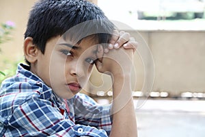 Portrait of Indian Little Boy