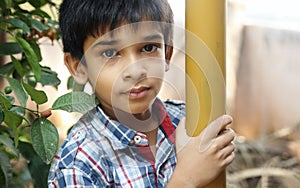 Portrait of Indian Little Boy