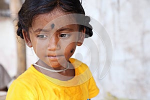 Portrait of Indian Little Girl