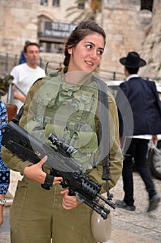 Portrait of Israel Defense Forces woman