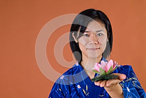 Portrait of Japanese woman