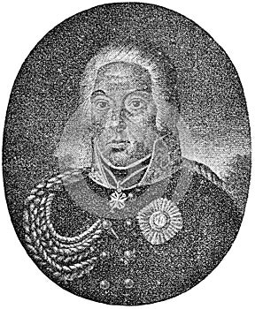 Portrait of Johann David Ludwig Graf Yorck von Wartenburg - a Prussian Generalfeldmarschall.