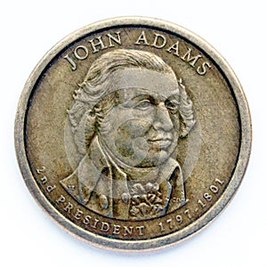 Portrait of John Adams, 2nd president of USA