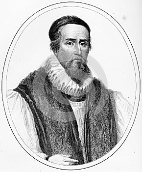 Portrait of John Hooper, English churchman
